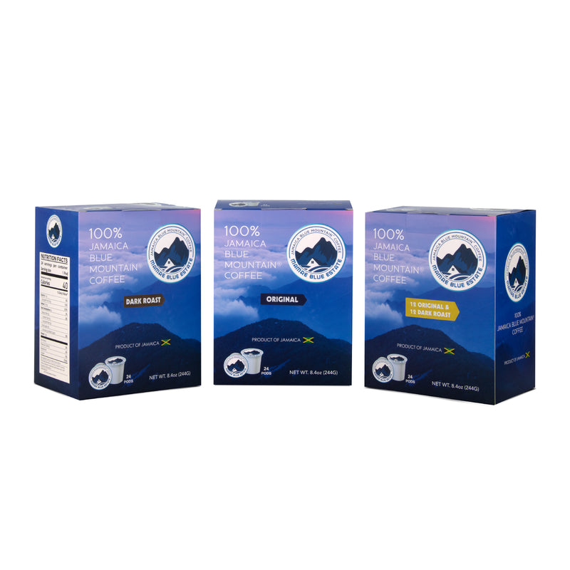 100% Jamaica Blue Mountain Coffee Pods – Value Pack (24 Count)